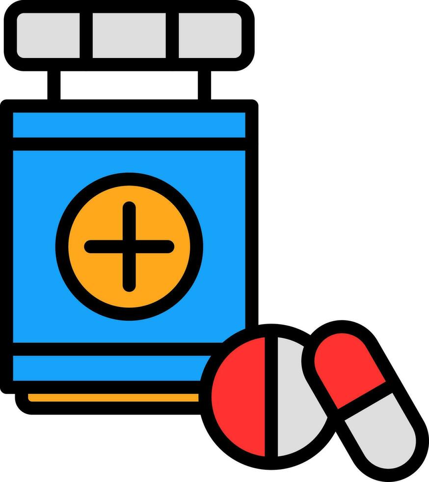 medicamentos vector icono diseño