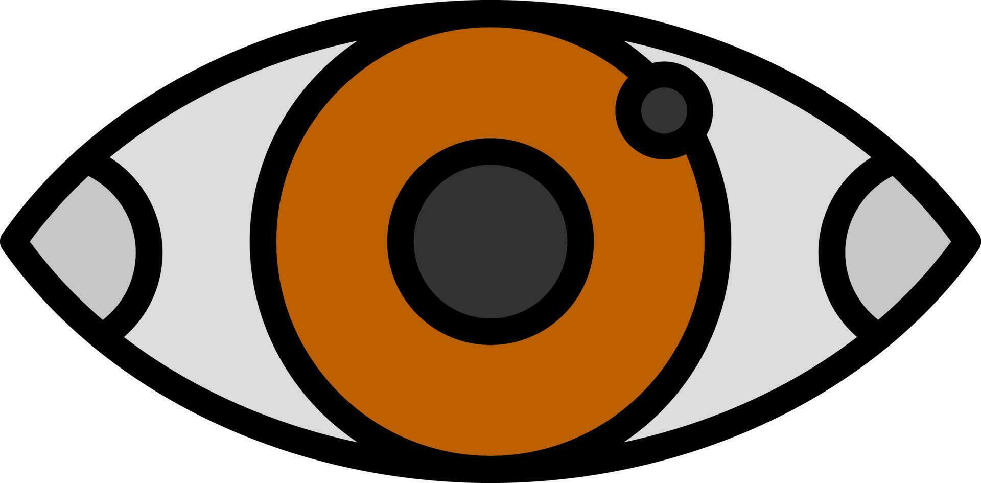 diseño de icono de vector de ojos rojos