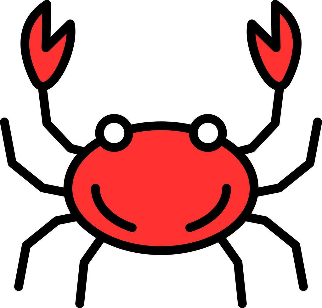 Crab Vector Icon Design