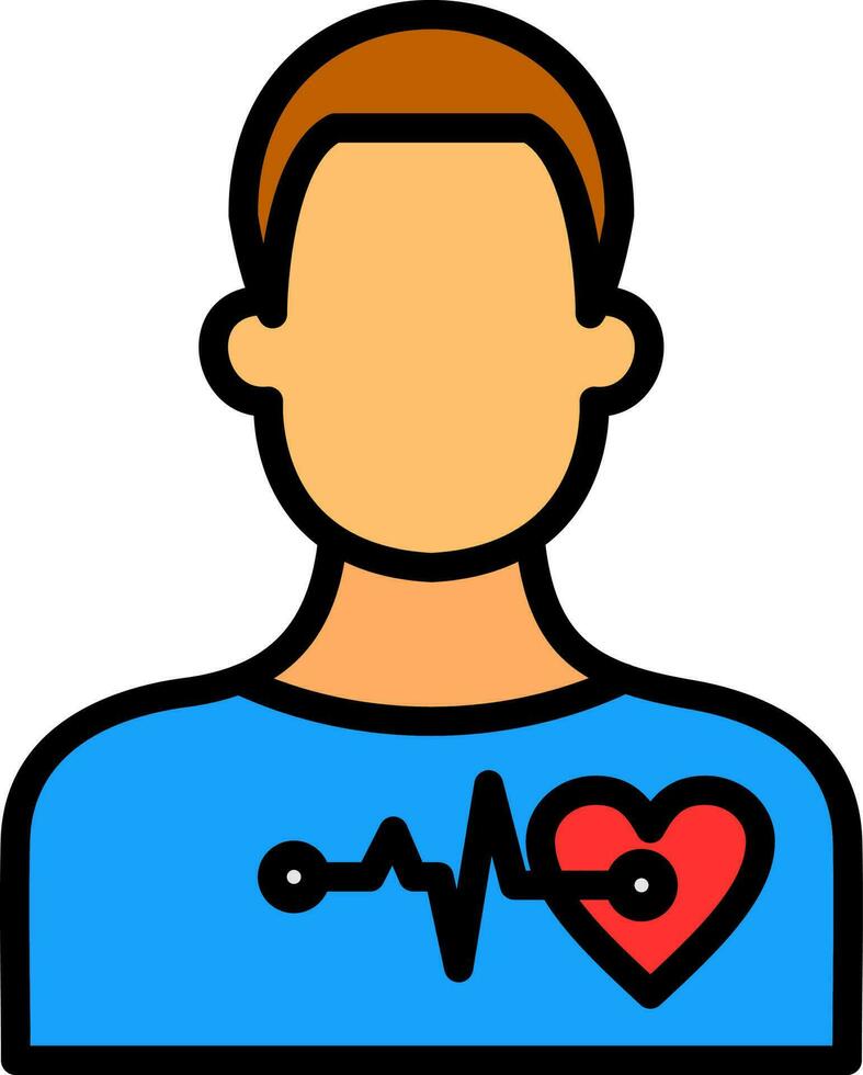 Cardiac arrest Vector Icon Design