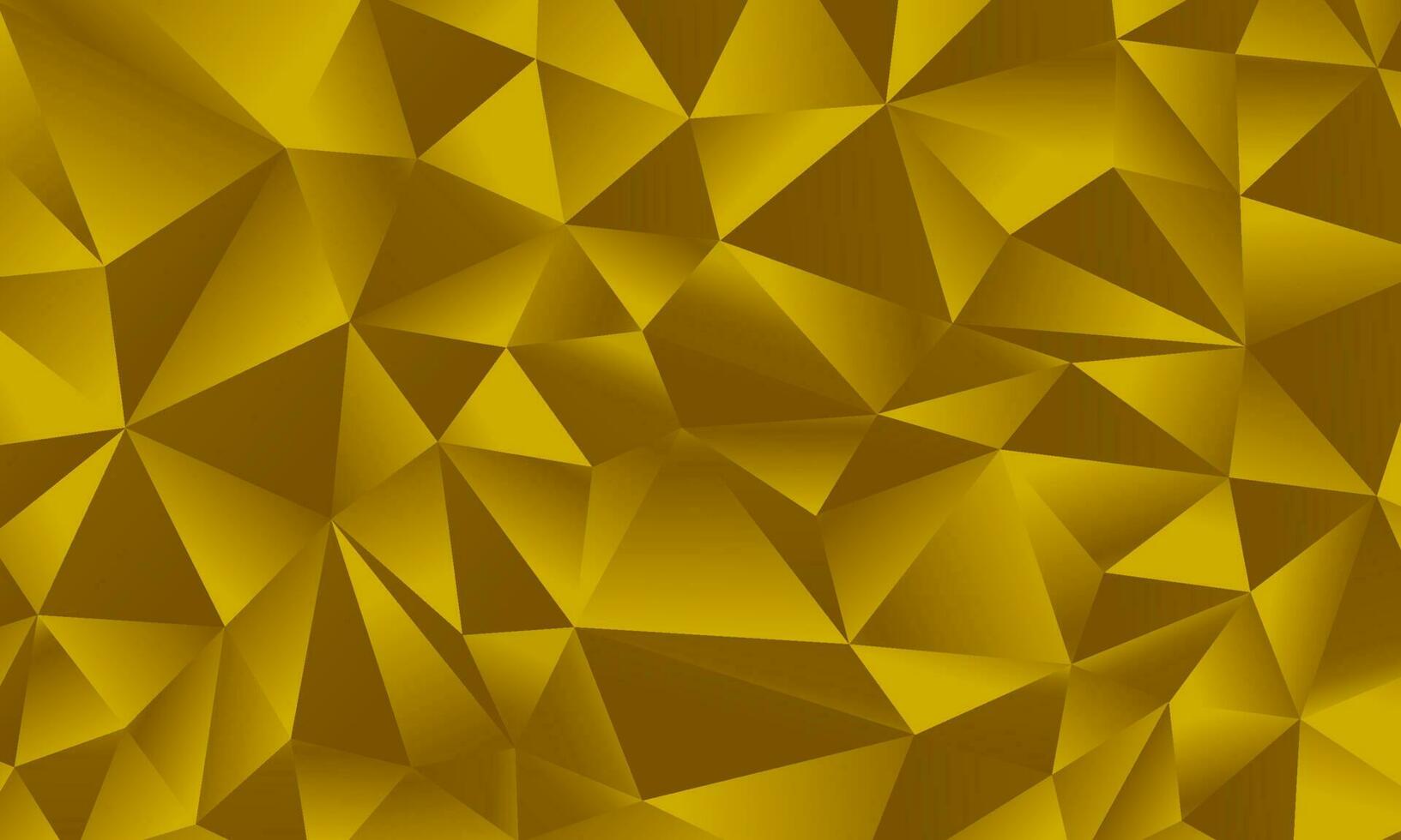 gold low poly abstract vector background