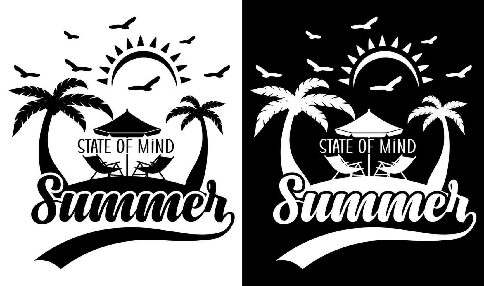 Custom Typography Vector Printable Summer Beach Quotes Design 23669284 ...