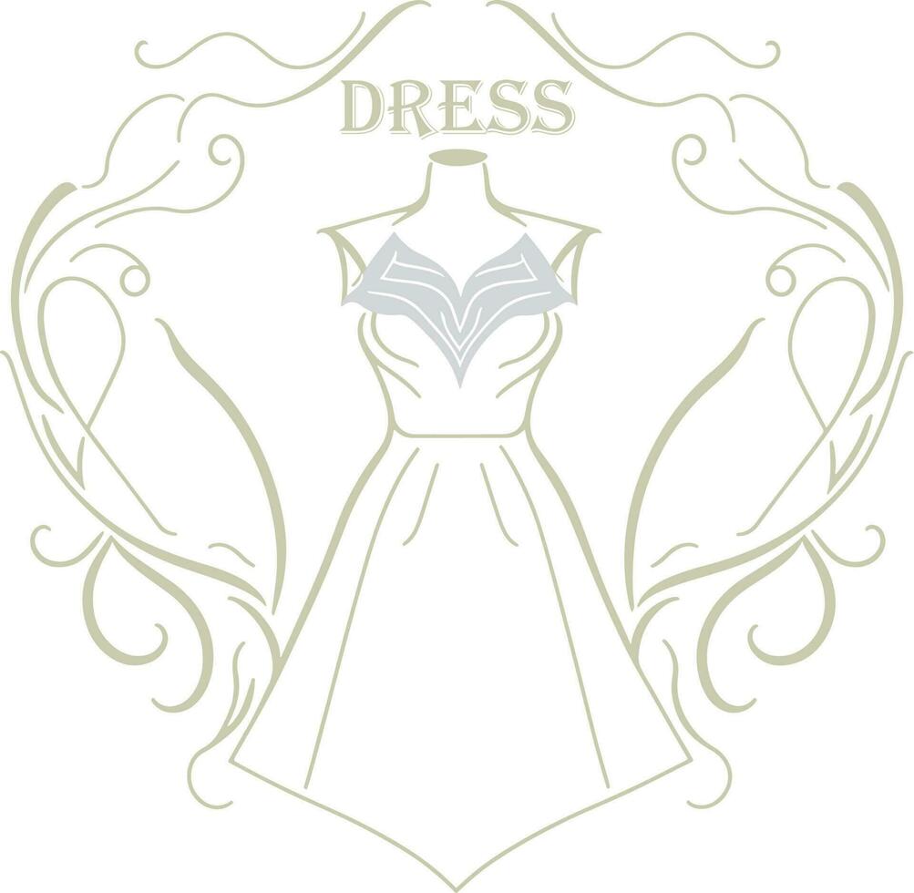 Dress Modern Logo Vector File