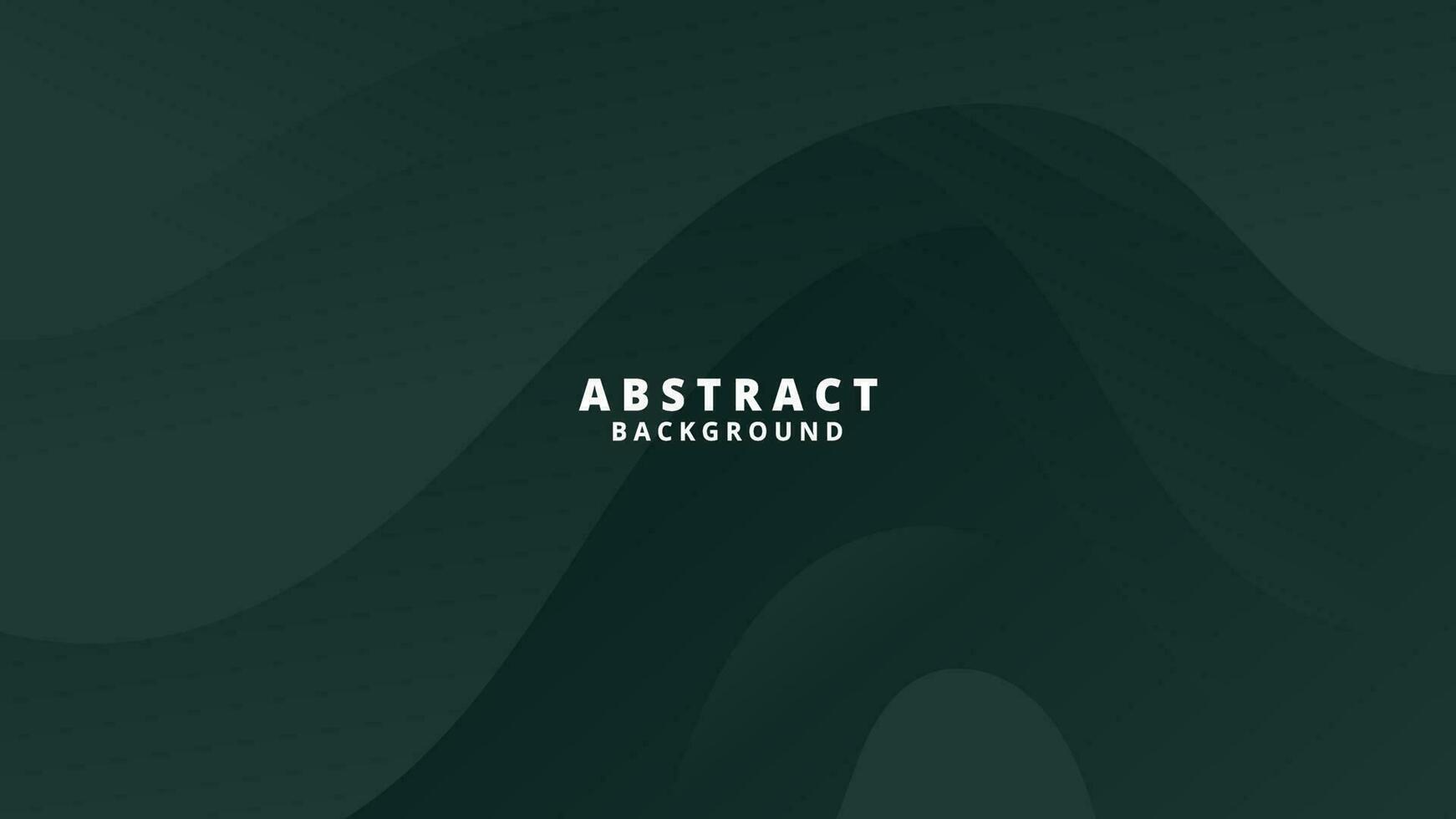 Abstract Gradient Dark green liquid Wave Background vector