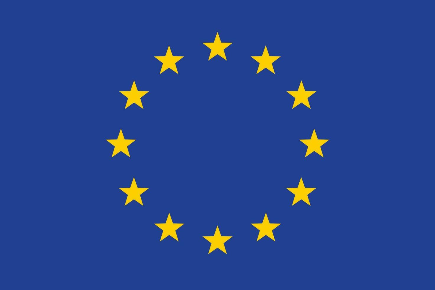 Flag of the European Union EU symbol, banner vector illustration.