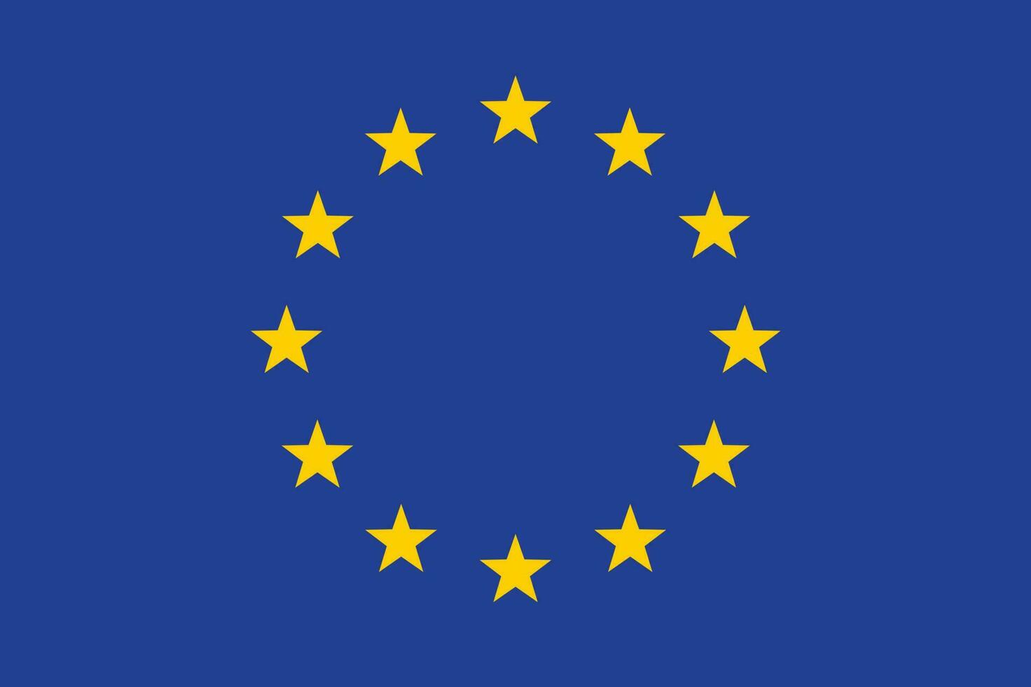 Flag of the European Union EU symbol, banner vector illustration.