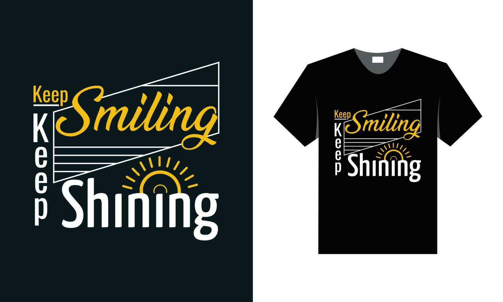 smile typography t shirt design with inspirational quote vector