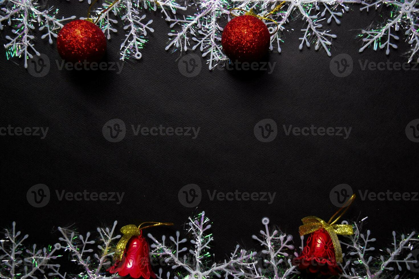 Decorative Christmas isolated on black background photo