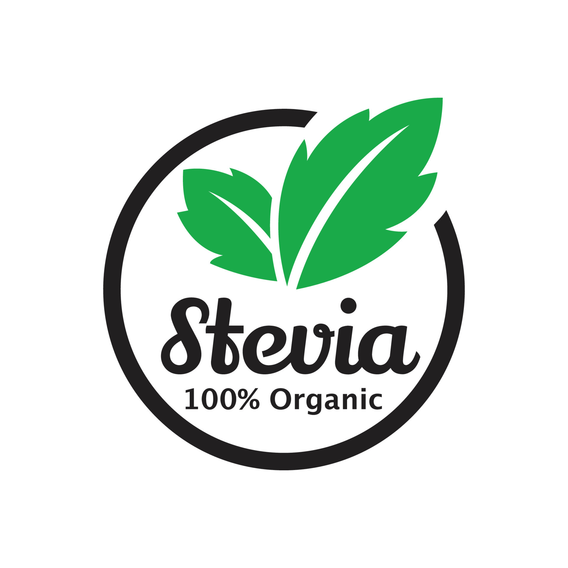 Stevia leaf icon with a combination of outline and circle elements 23670668 Vector Art at Vecteezy