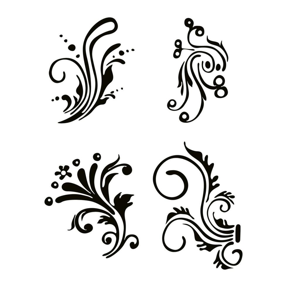 floral frames with flowers, branch and leaves Vector illustration for labels, branding business identity, wedding invitation