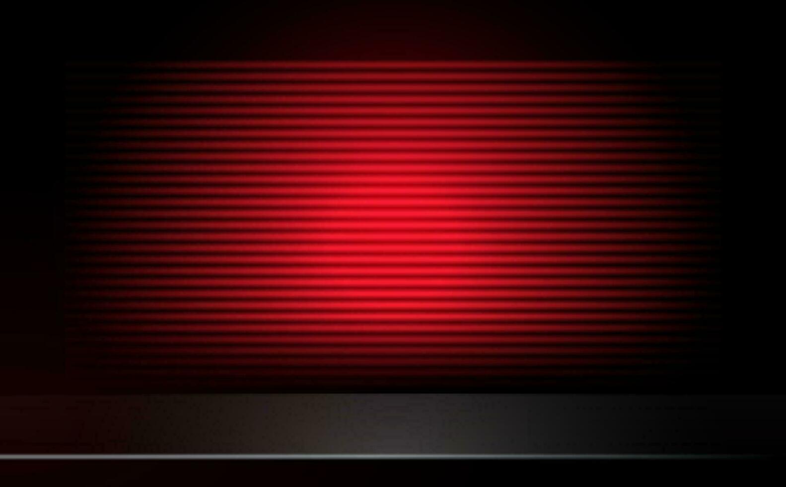 Table with red neon light background vector