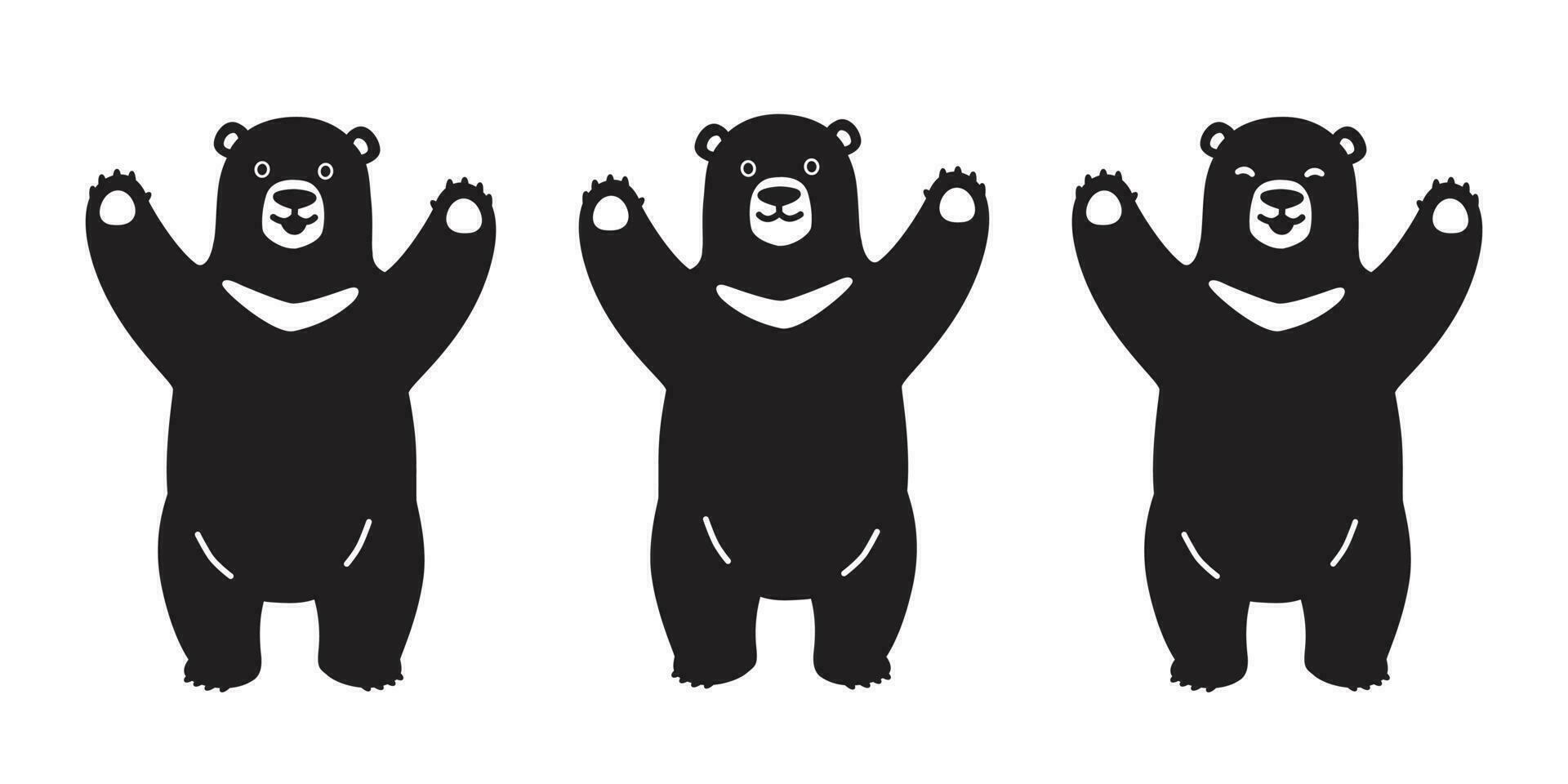 Bear vector polar Bear icon logo character illustration symbol doodle