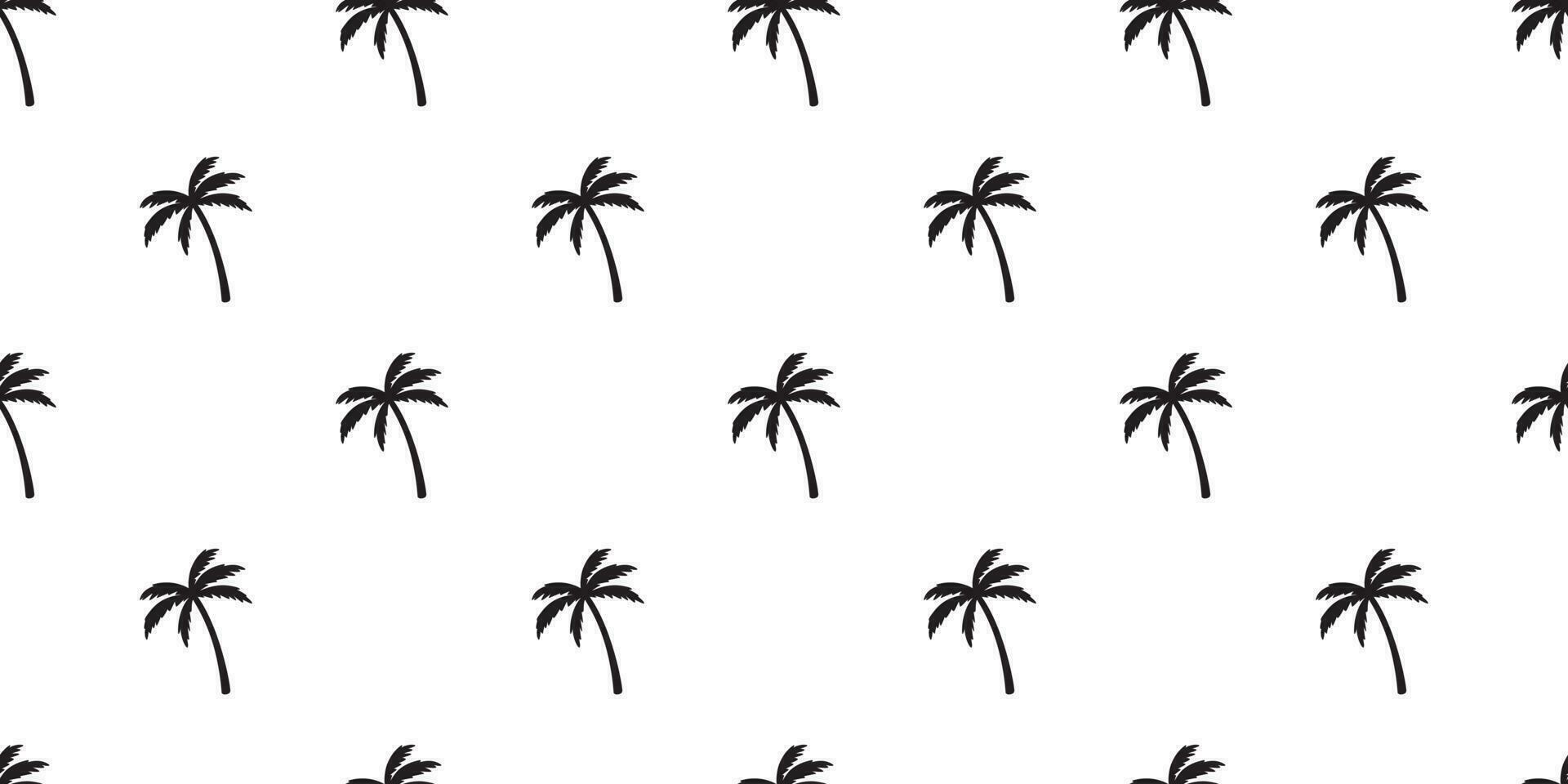 palm tree seamless pattern vector coconut tree island beach summer tropical scarf isolated tile background repeat wallpaper illustration