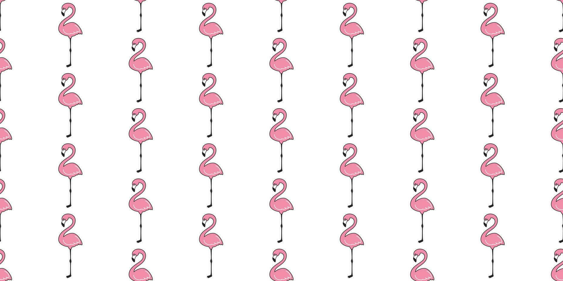Flamingo seamless pattern vector pink Flamingos tropical scarf isolated tile background repeat wallpaper cartoon illustration
