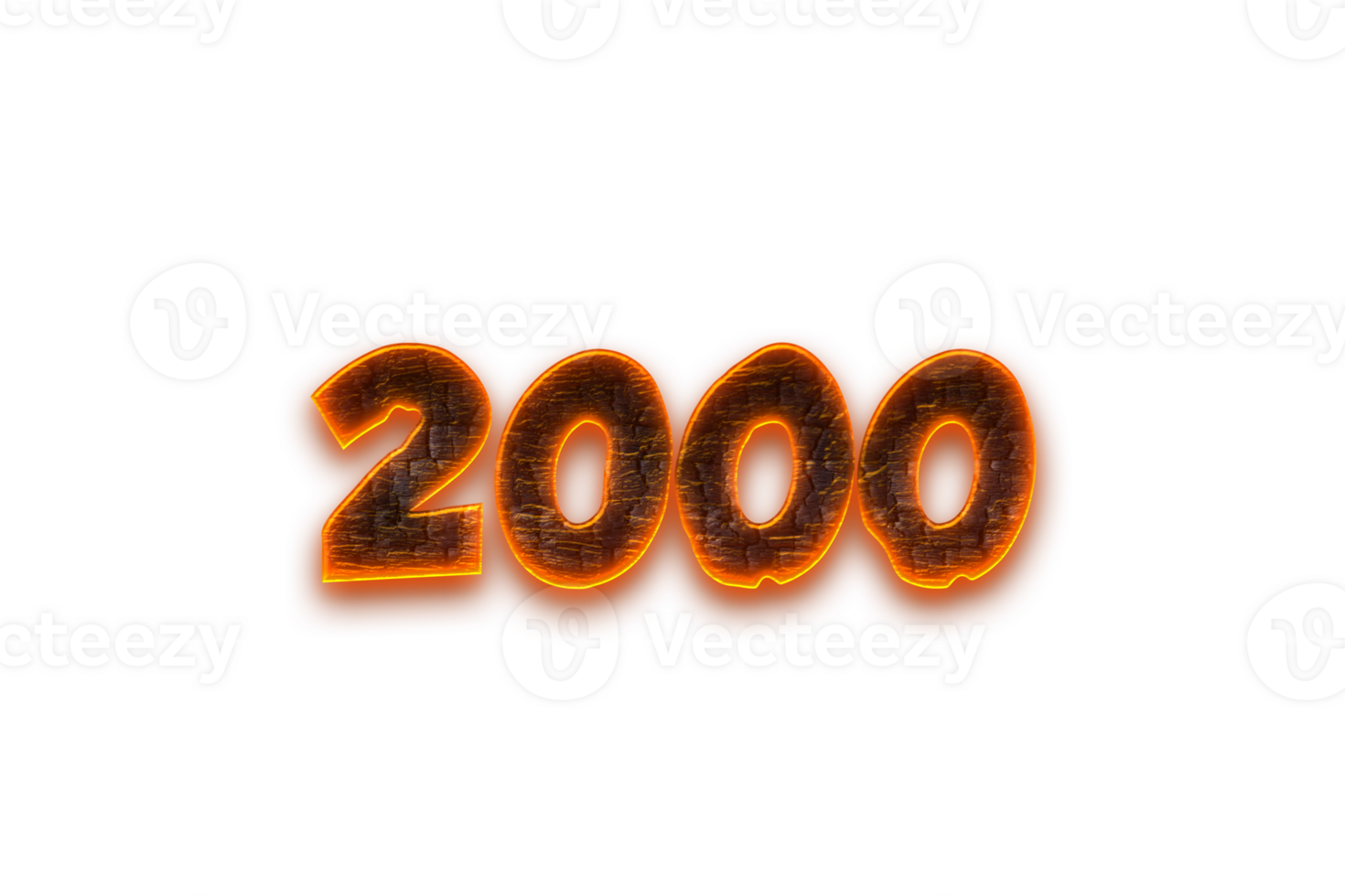2000 subscribers celebration greeting Number with coal design png