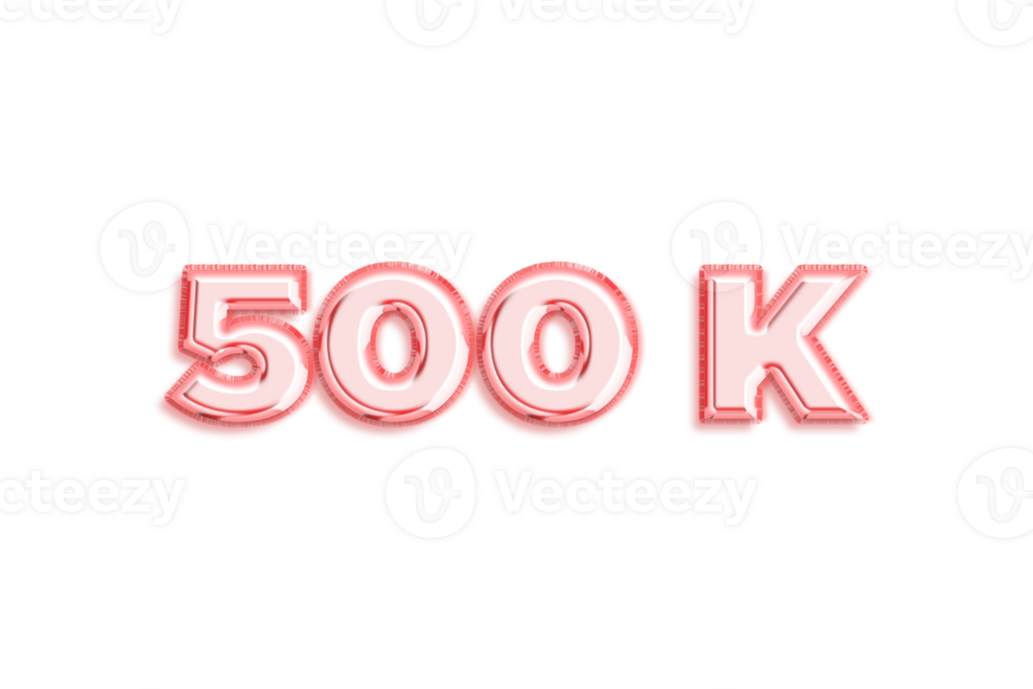550 k subscribers celebration greeting Number with rose gold design png