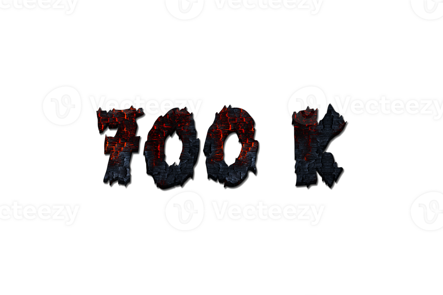 700 k subscribers celebration greeting Number with burned wood design png