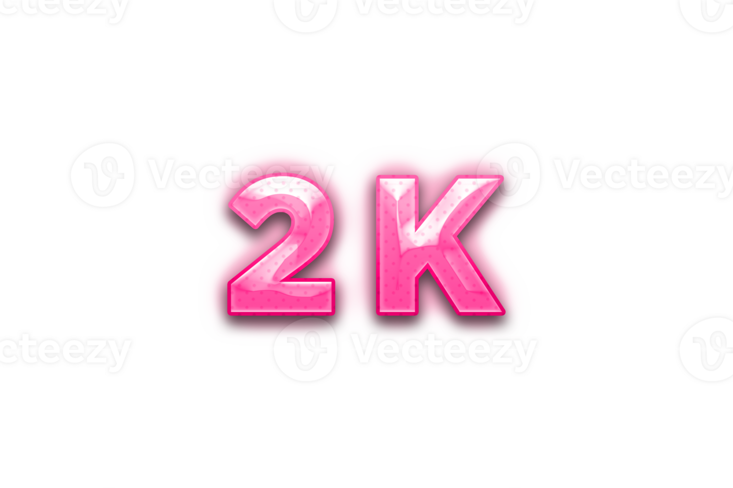 2 k subscribers celebration greeting Number with pink design png
