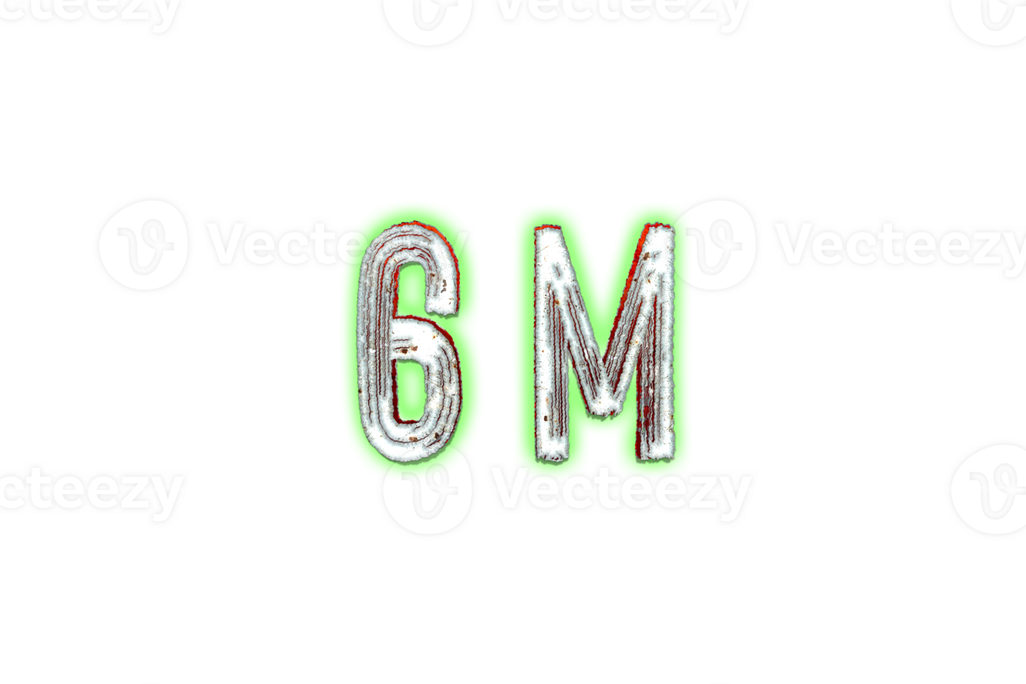 6 million subscribers celebration greeting Number with horror design png