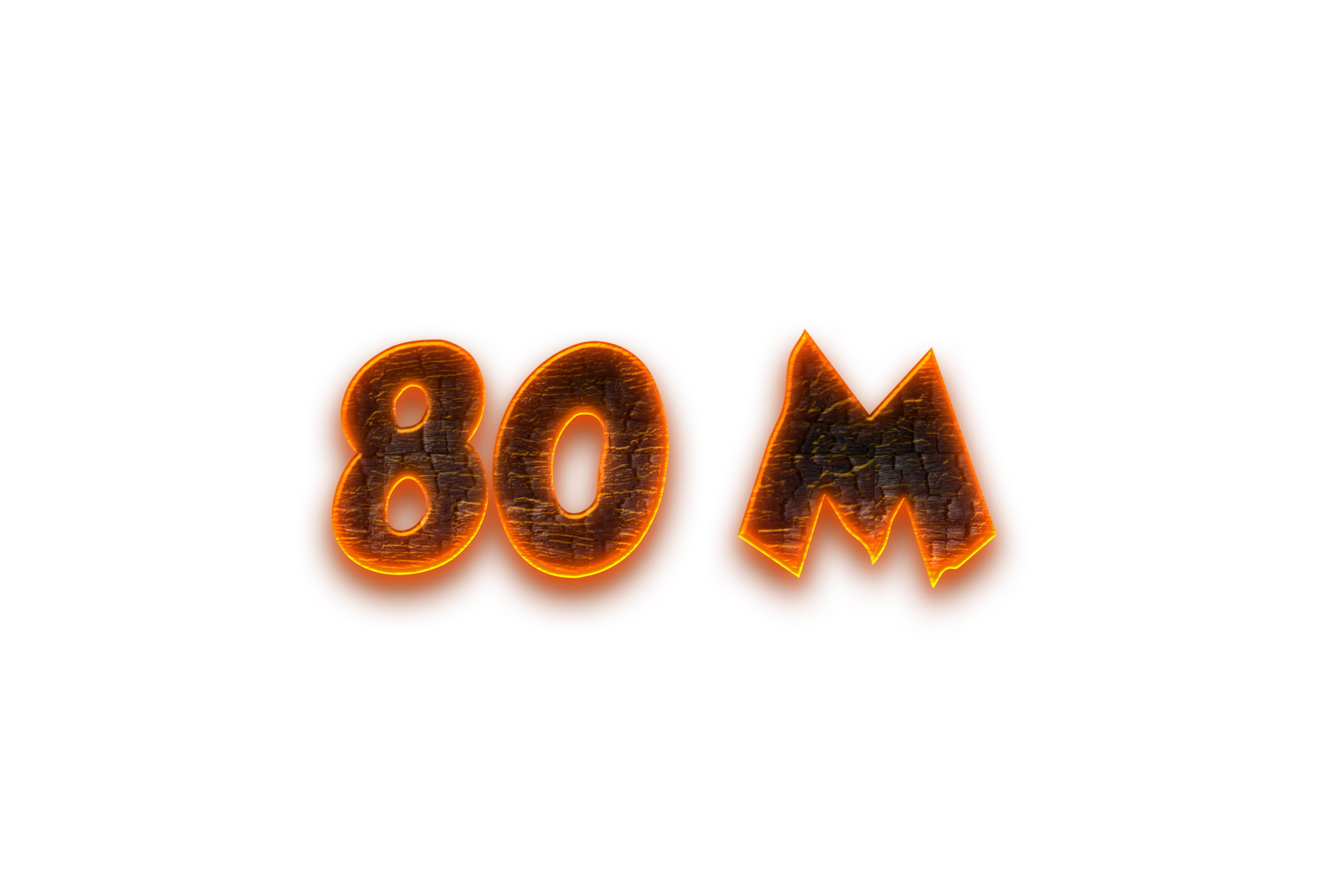 80 Million Subscribers Celebration Greeting Number With Coal Design 80-million-subscribers-celebration-greeting-number-with-coal-design