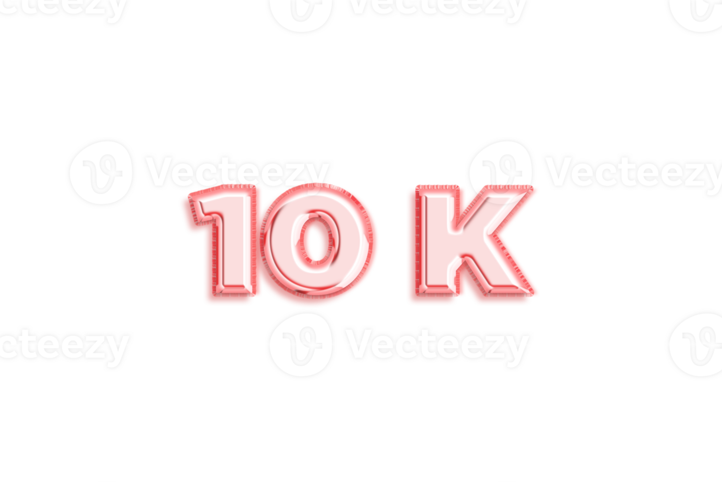 10 k subscribers celebration greeting Number with rose gold design png
