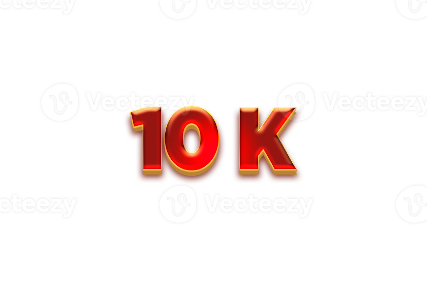 10 k subscribers celebration greeting Number with fruity design png