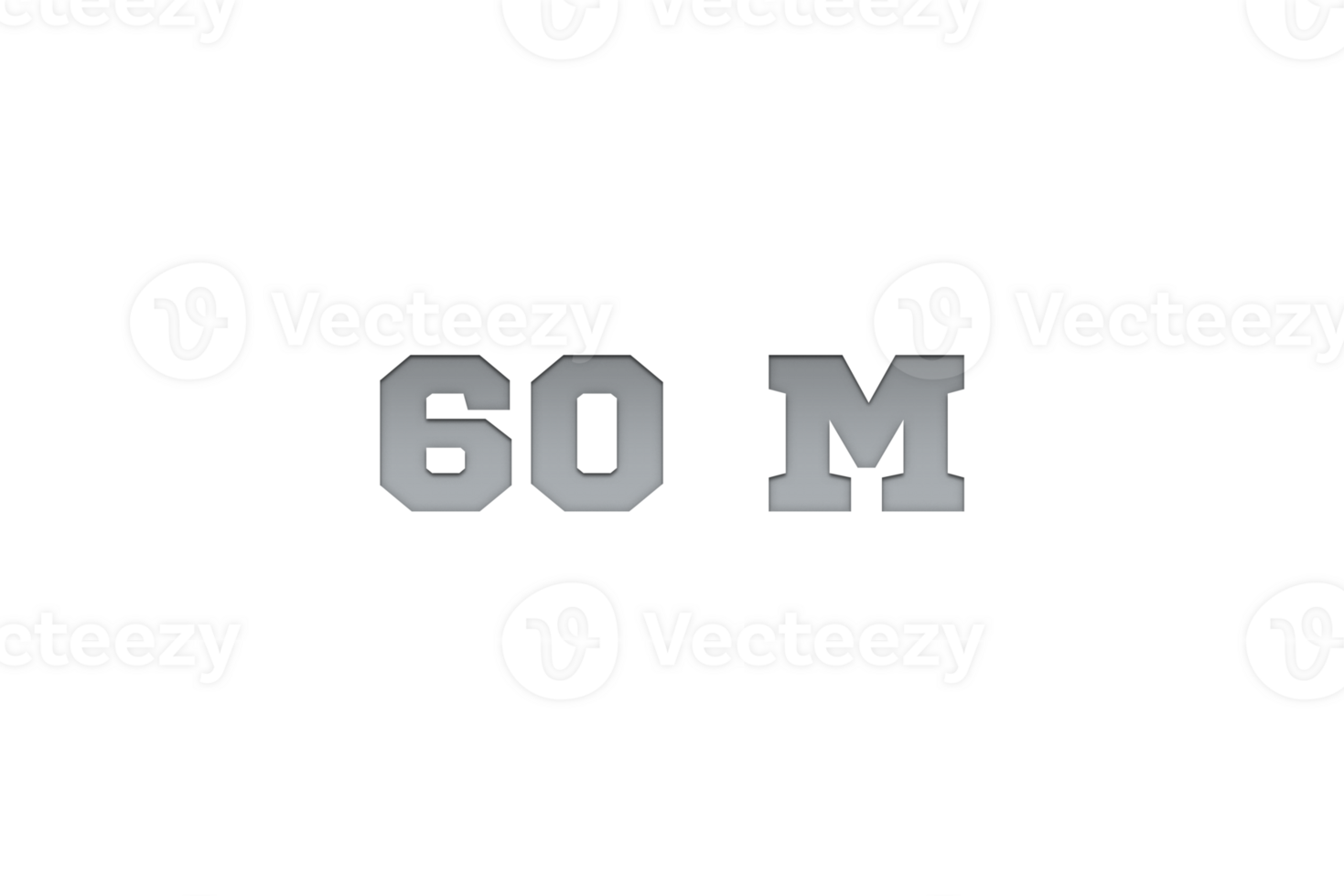 60 60 millón suscriptores celebracion saludo número con metal grabado diseño png