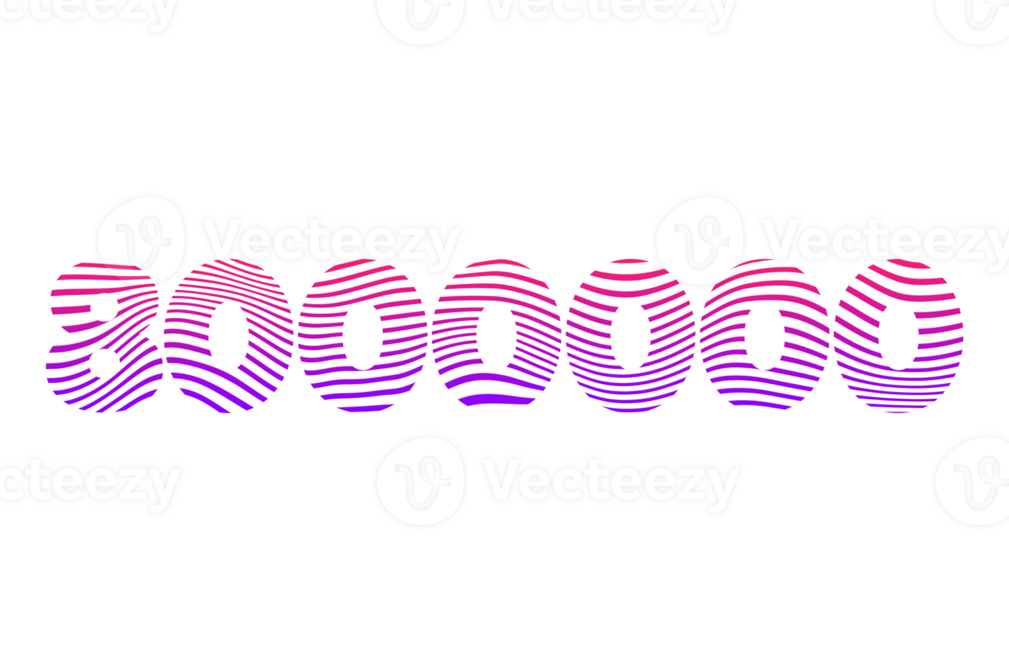 8000000 subscribers celebration greeting Number with waves design png