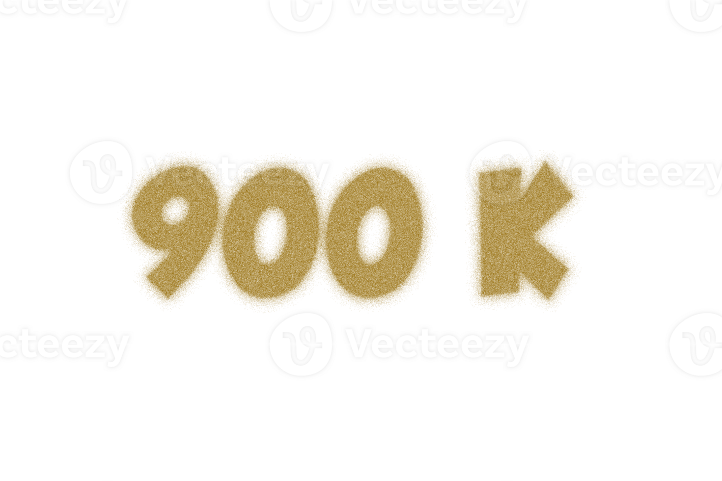 900 k subscribers celebration greeting Number with dust style design png