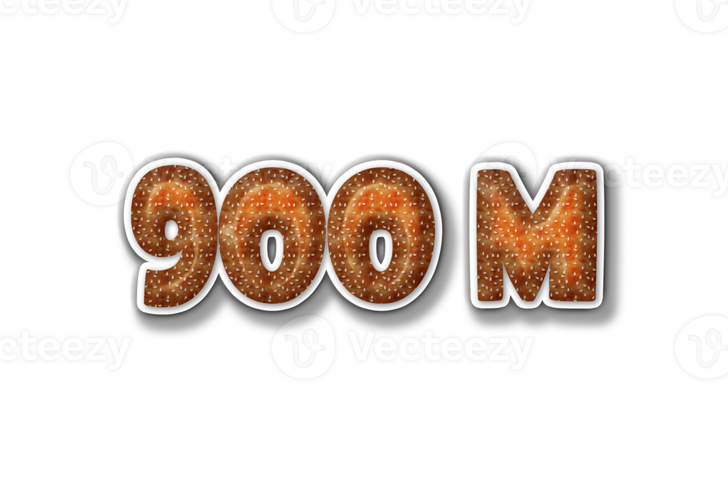 900 millón suscriptores celebracion saludo número con hamburguesa diseño png