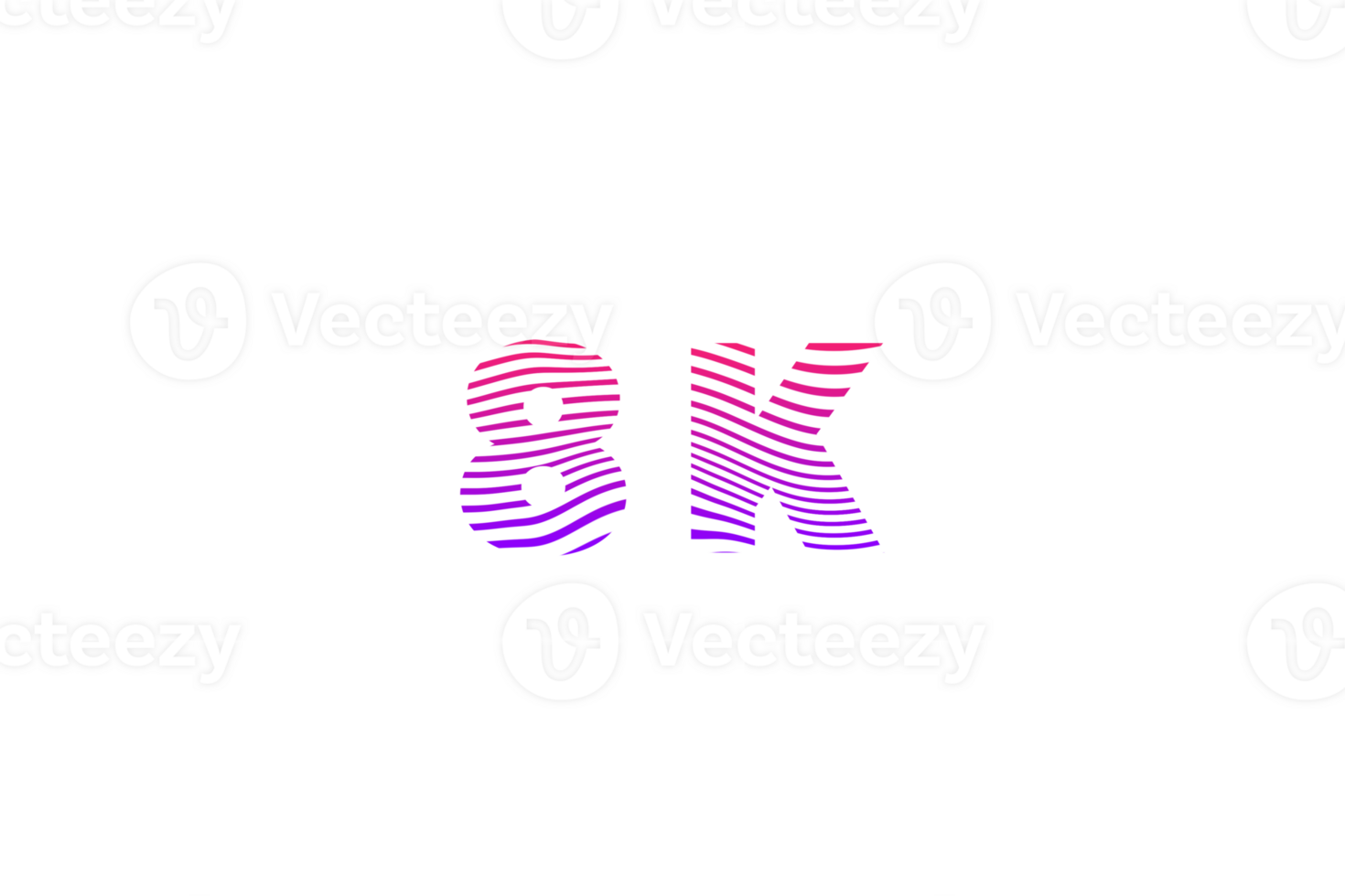 8 k subscribers celebration greeting Number with waves design png