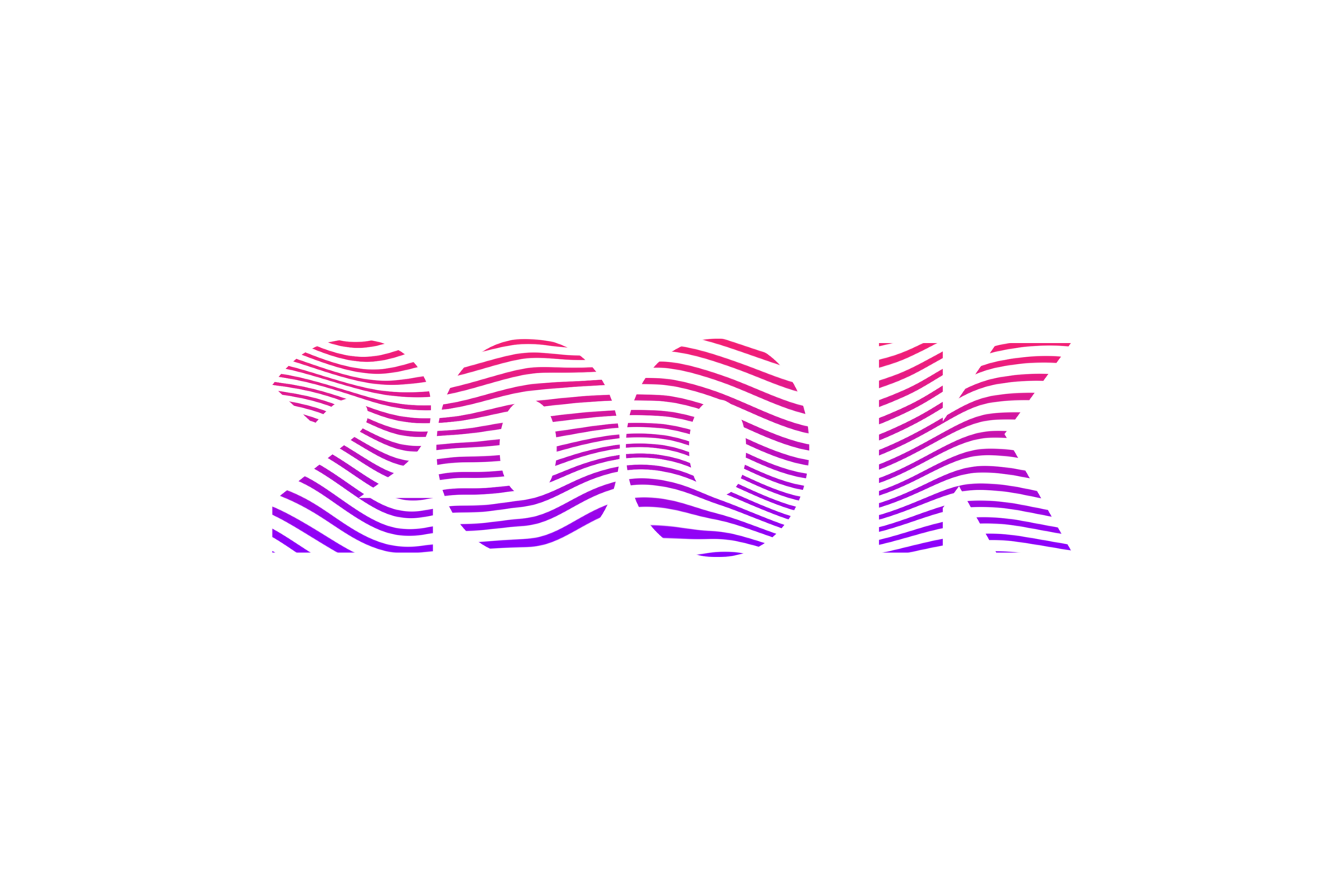 200 Million Subscribers Celebration Greeting Number With Waves Design 200-million-subscribers-celebration-greeting-number-with-waves-design