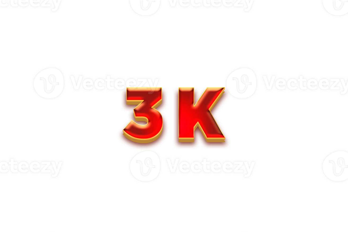 3 k subscribers celebration greeting Number with fruity design png
