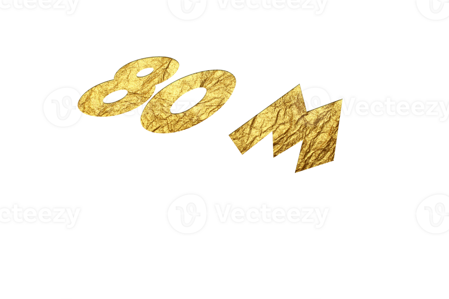 800 million subscribers celebration greeting Number with burned golden design png