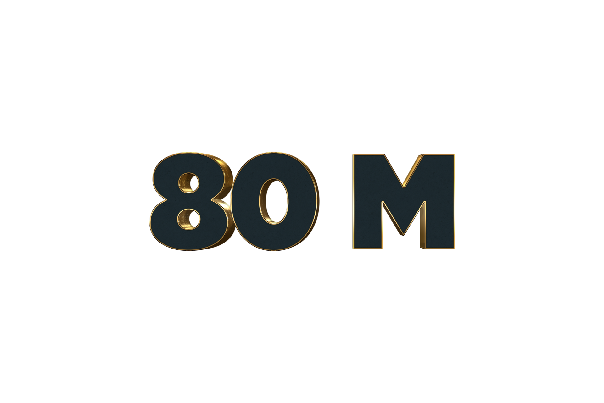 80-million-subscribers-celebration-greeting-number-with-luxury-design
