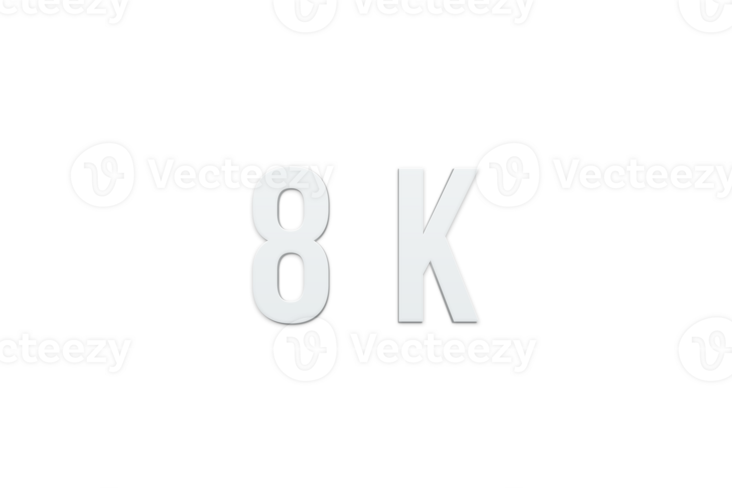 8 k subscribers celebration greeting Number with minimal design png