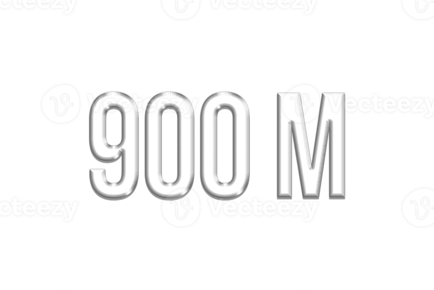900 millón suscriptores celebracion saludo número con plata diseño png