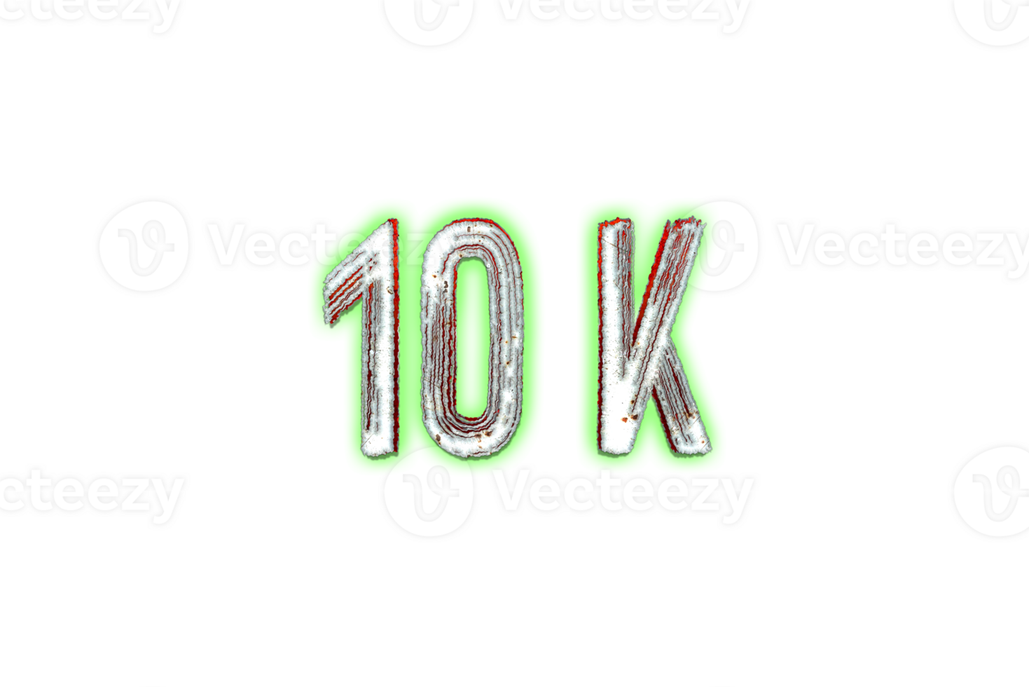 10 k subscribers celebration greeting Number with horror design png