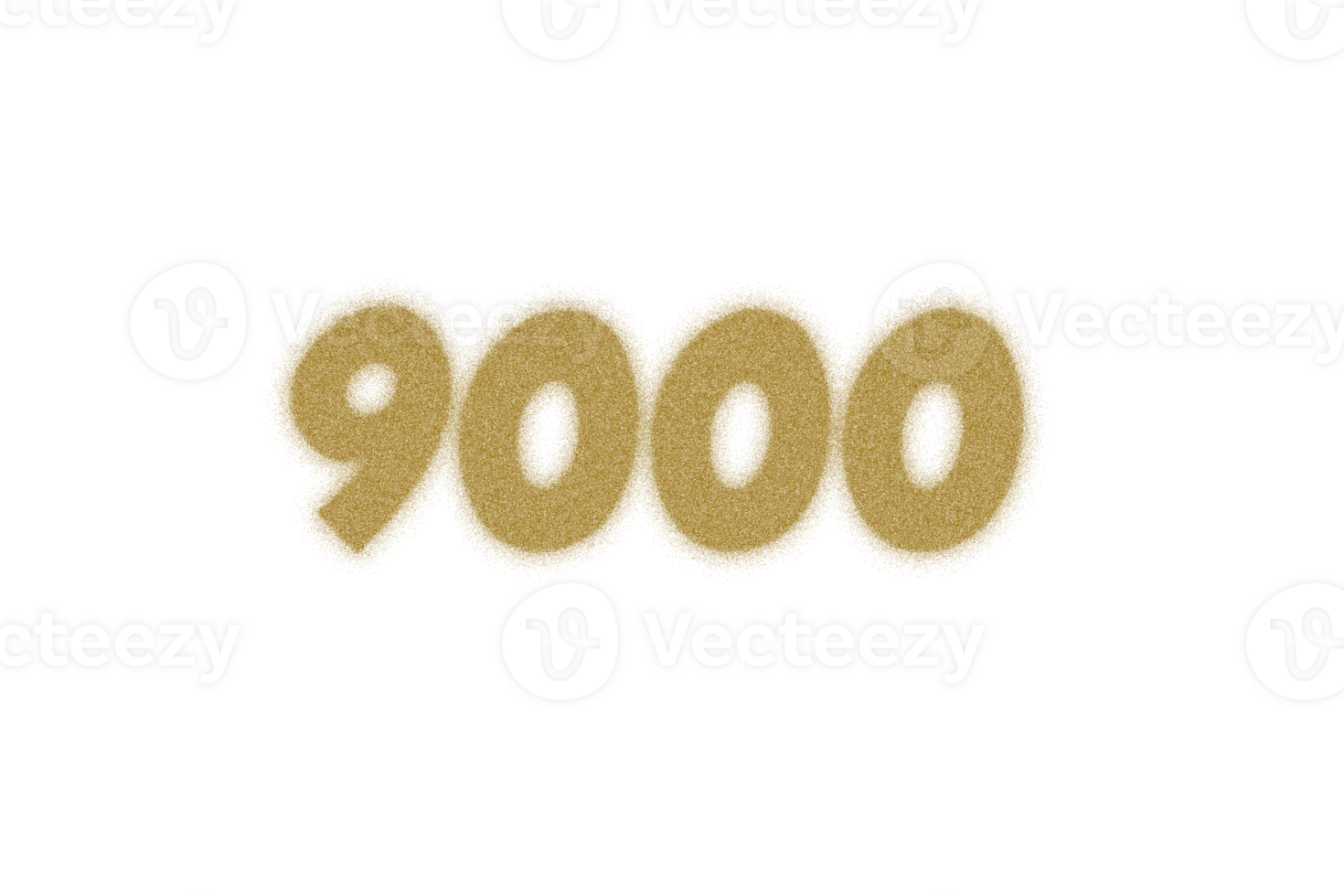 9000 subscribers celebration greeting Number with dust style design png