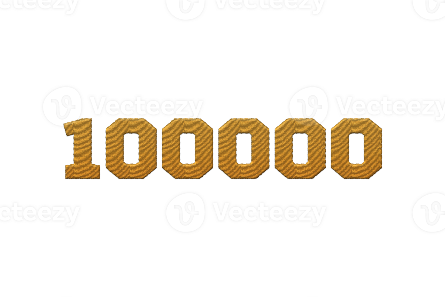 1000000 subscribers celebration greeting Number with embroidery design png