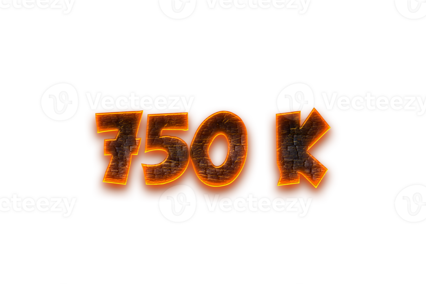 750 k suscriptores celebracion saludo número con carbón diseño png