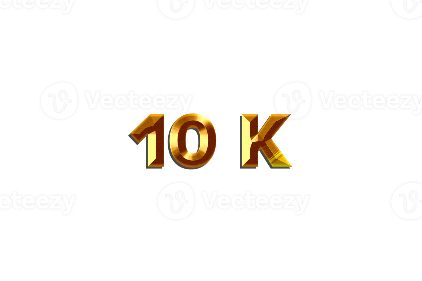 10 k subscribers celebration greeting Number with red embossed design png