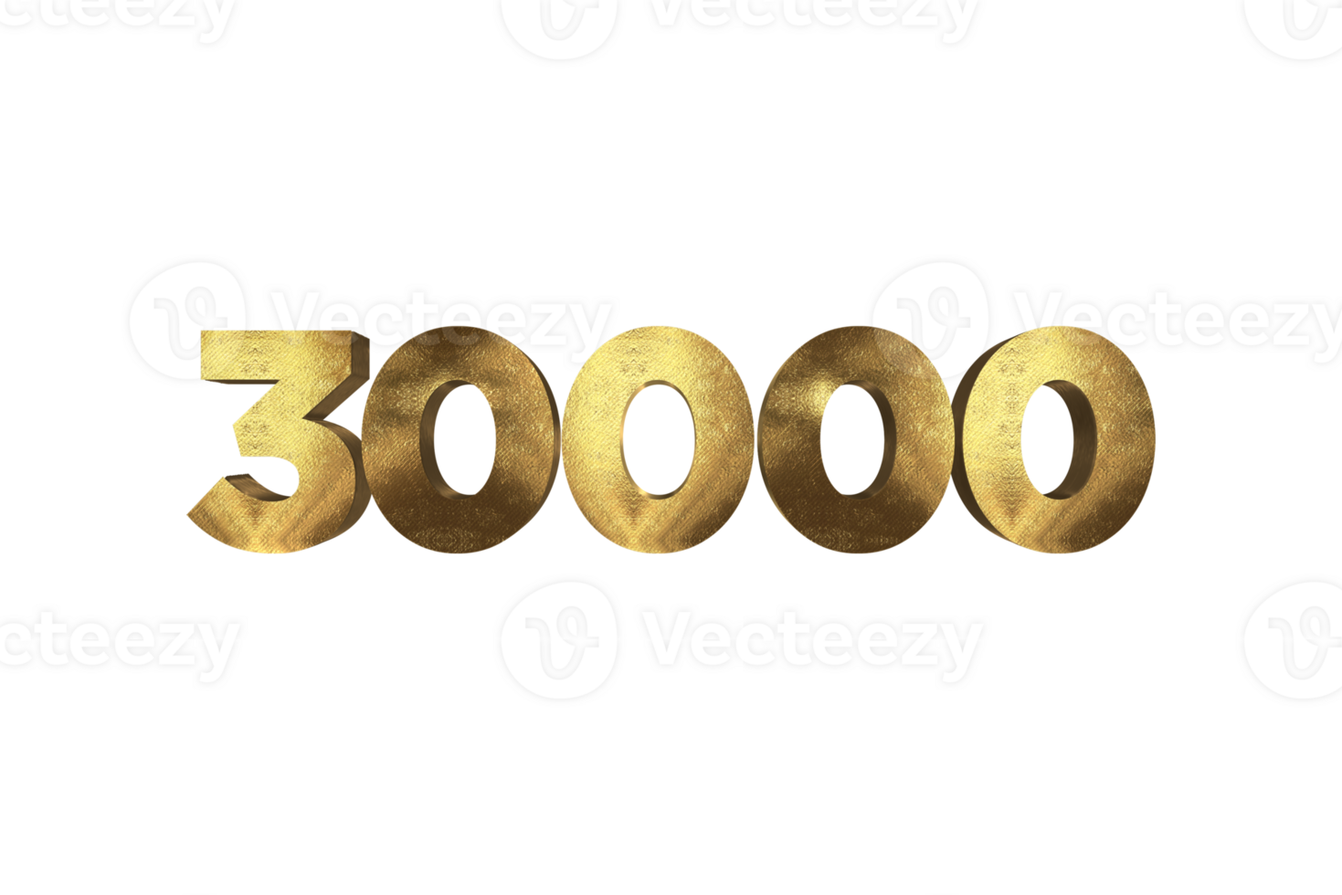 30000 subscribers celebration greeting Number with gold design png