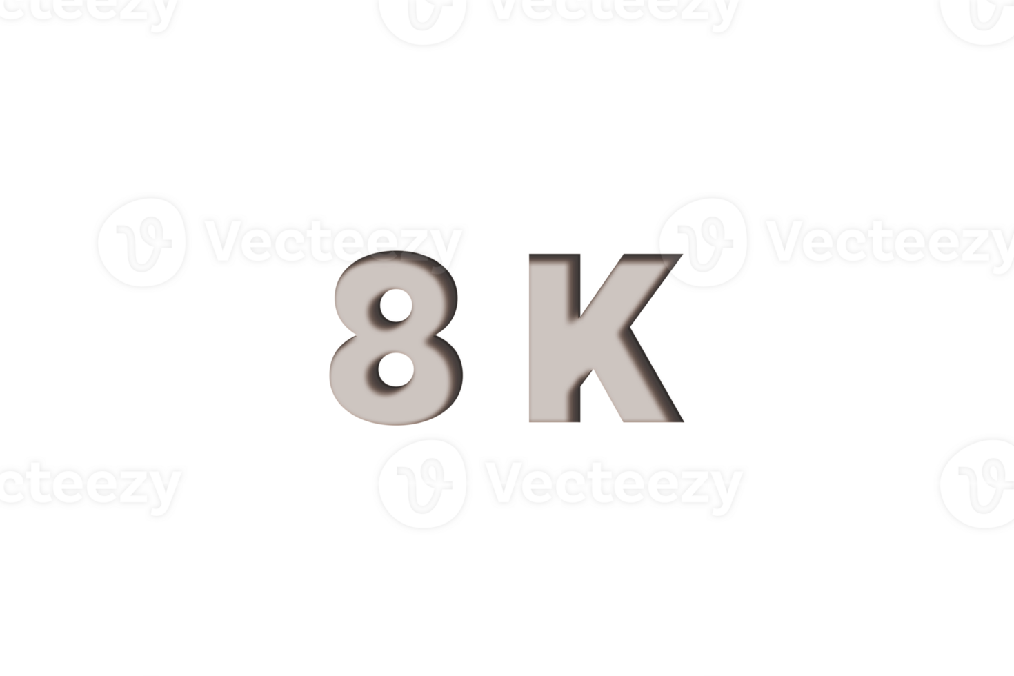 8 k subscribers celebration greeting Number with marble engraved design png