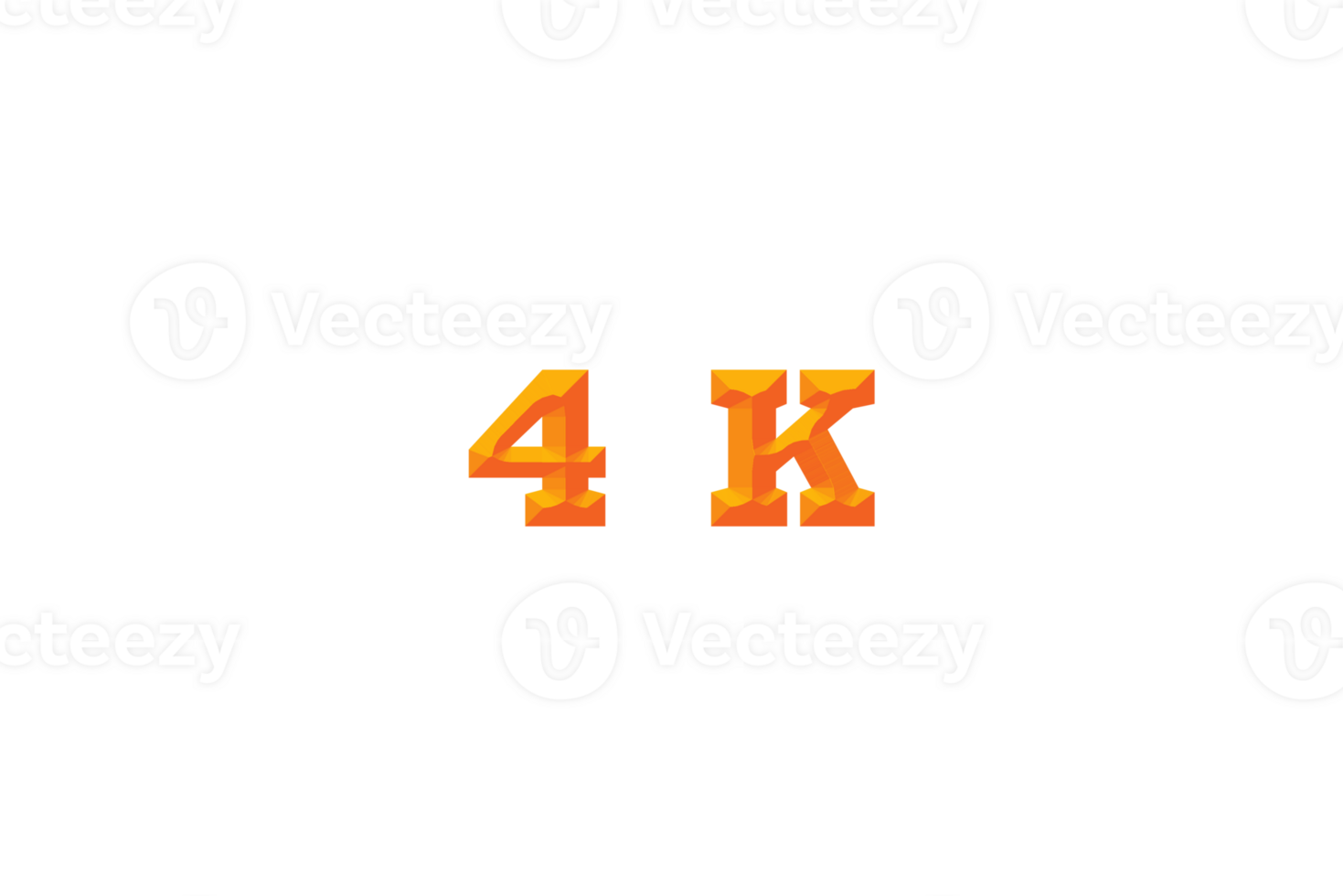 4 k subscribers celebration greeting Number with chalk design png