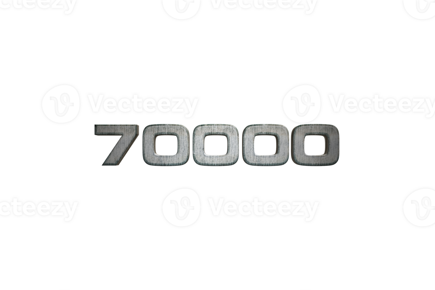 70000 subscribers celebration greeting Number with star wars design png