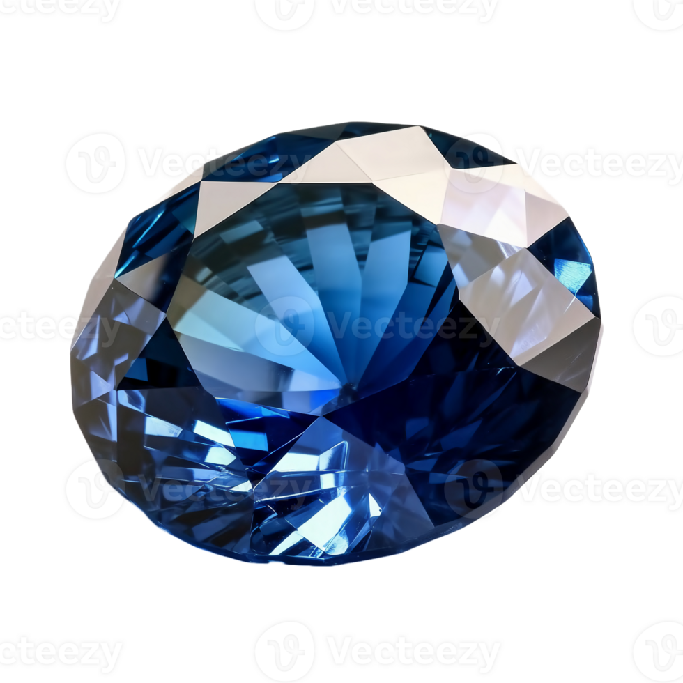 Blue sapphire, transparent background, remove background. png