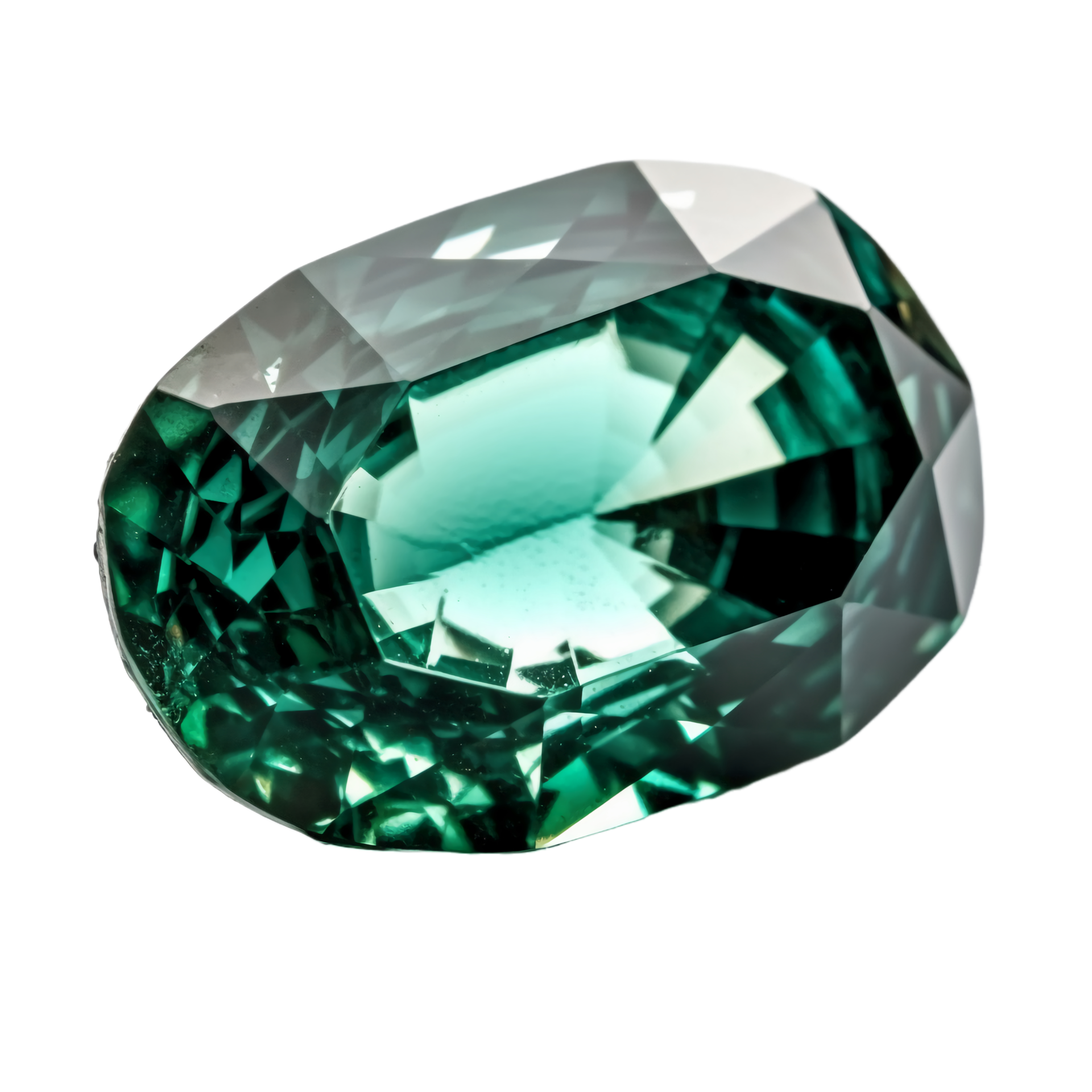 Emerald, white background, transparent background. AI generative 23673531  PNG