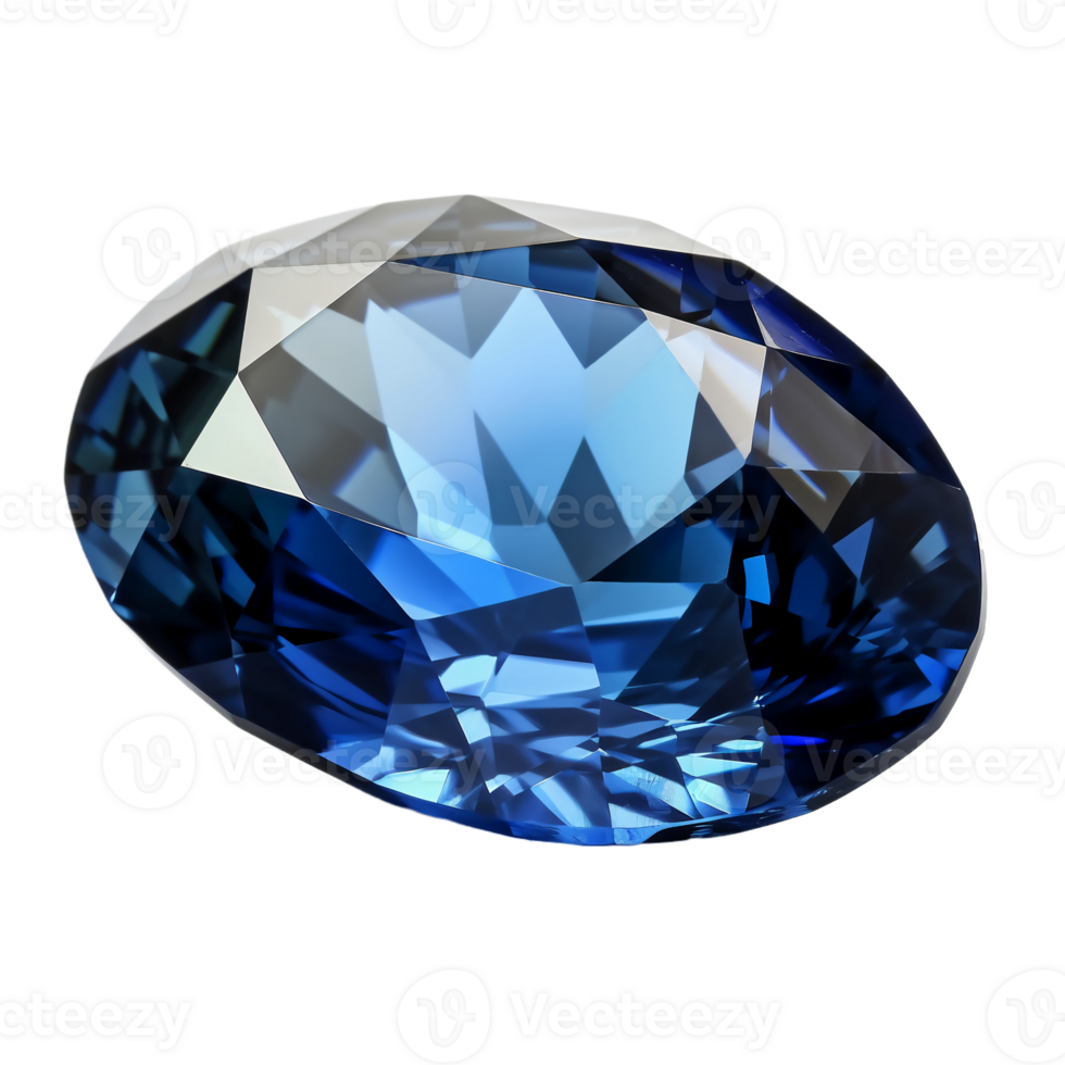 Blue sapphire, transparent background, remove background. png