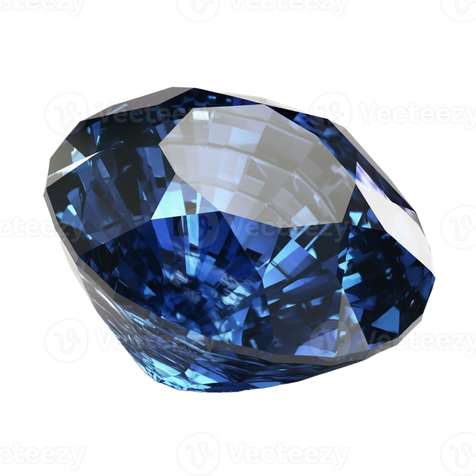 Blue sapphire, transparent background, remove background. png